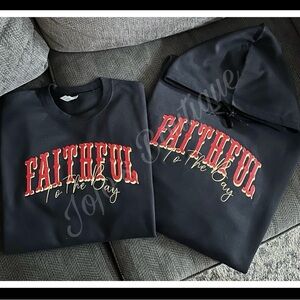 Embroidered Faithful to the Bay' Hoodie 



XXL $75